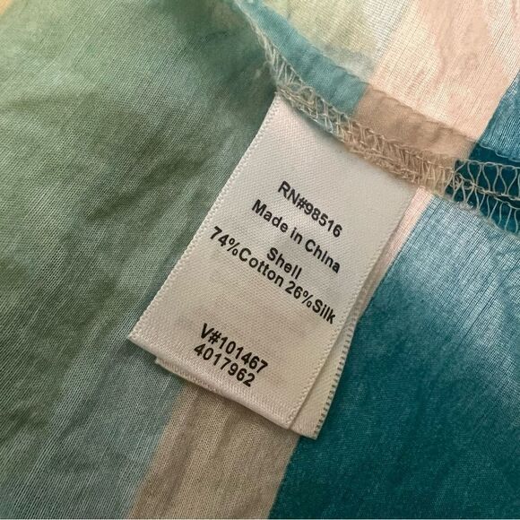 Coldwater Creek silk/cotton lightweight button down XL - Picture 4 of 4